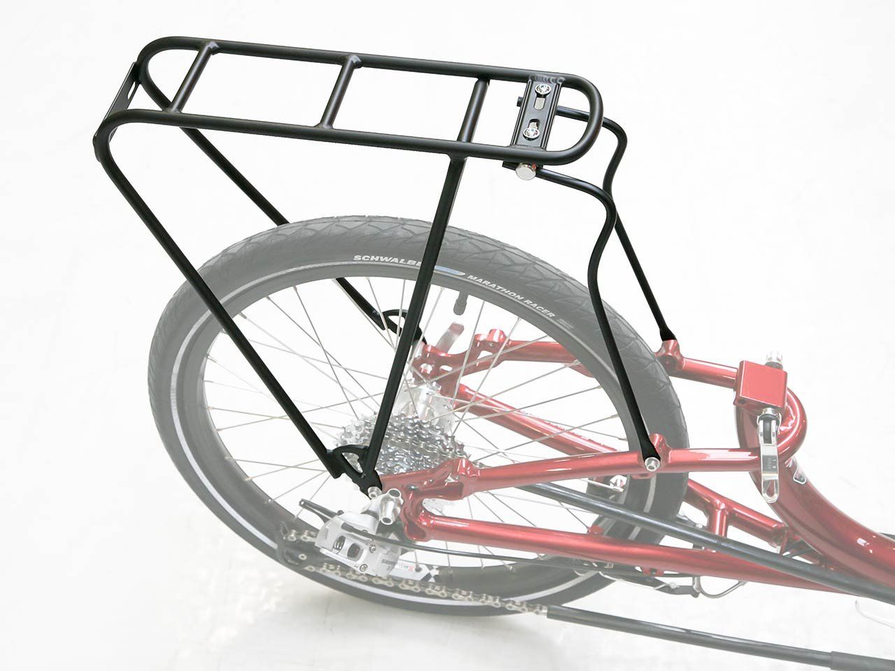 20 inch Rigid Rack. NOT for rear suspension trikes