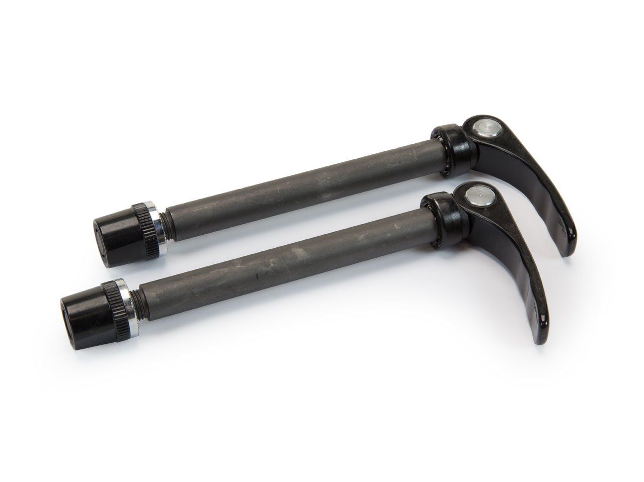 Quick release front wheel axles