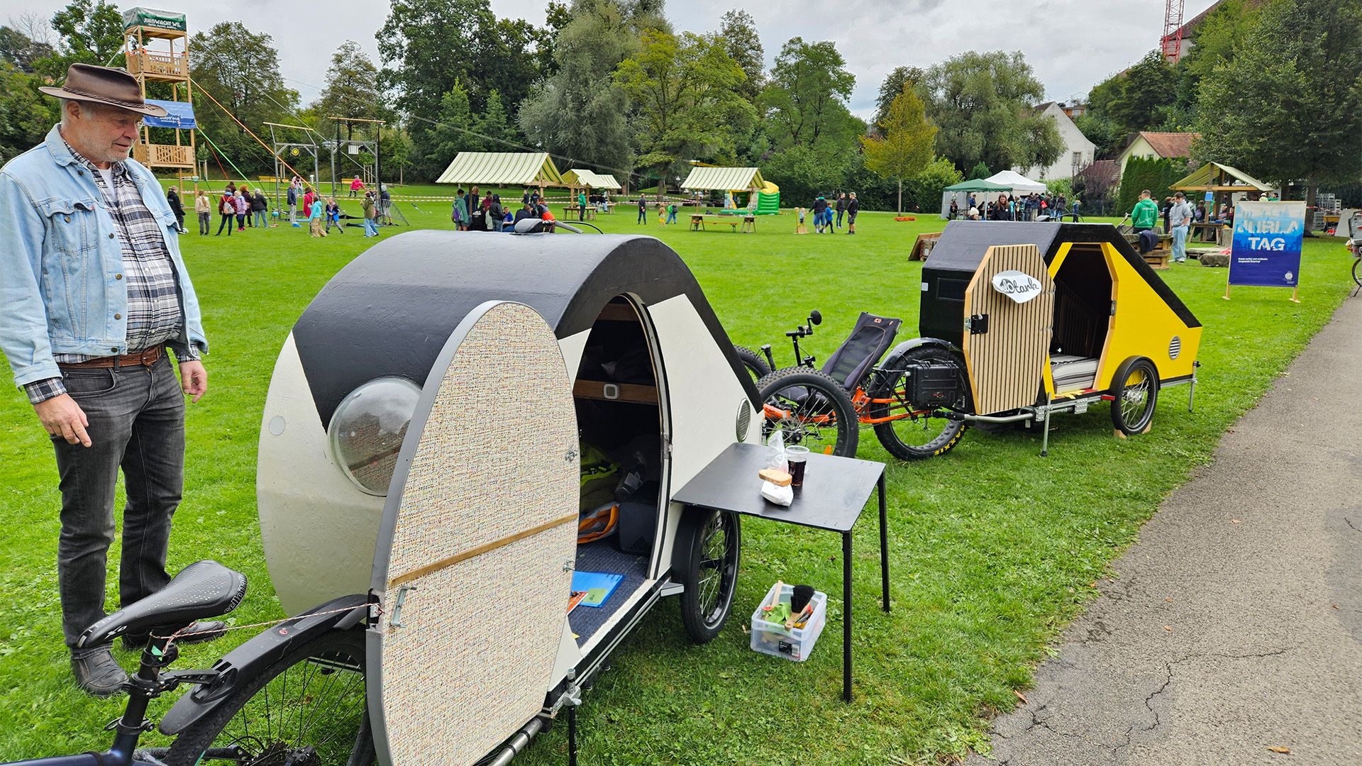 Showing off the custom trailers!