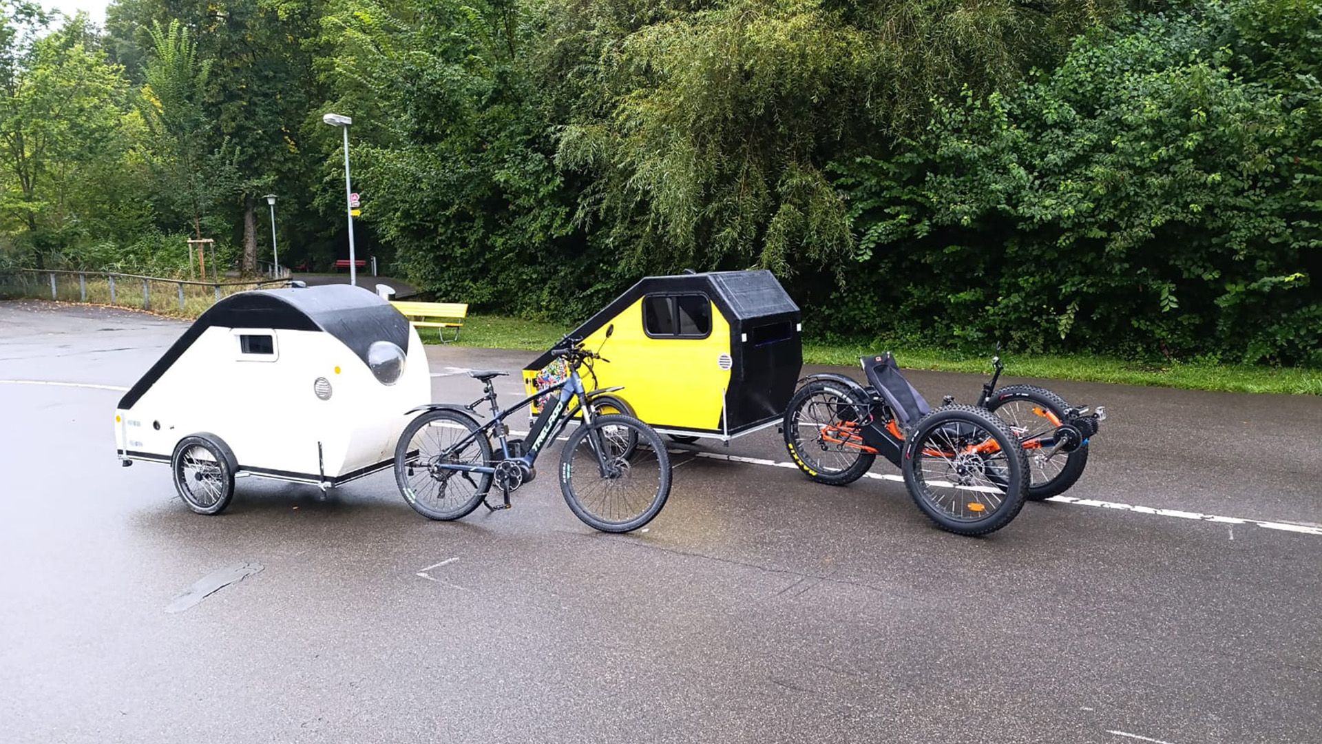trike with trailers