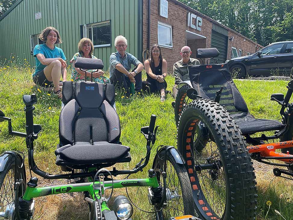 Team ICE with Chris Hines MBE with Alyson Glover from Unlocking Potential