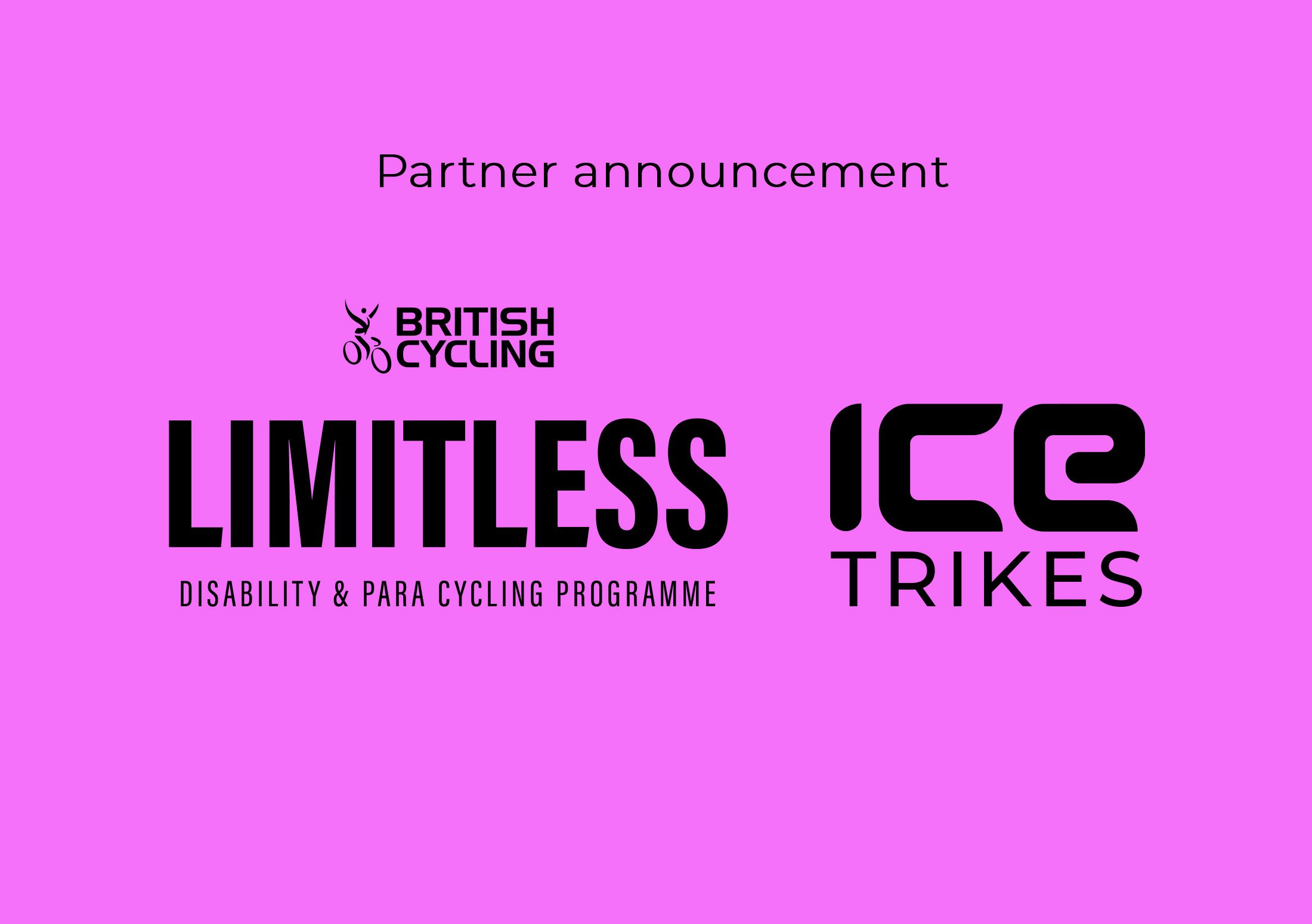 ICE Trikes British Cycling Limitless Partner Announcement