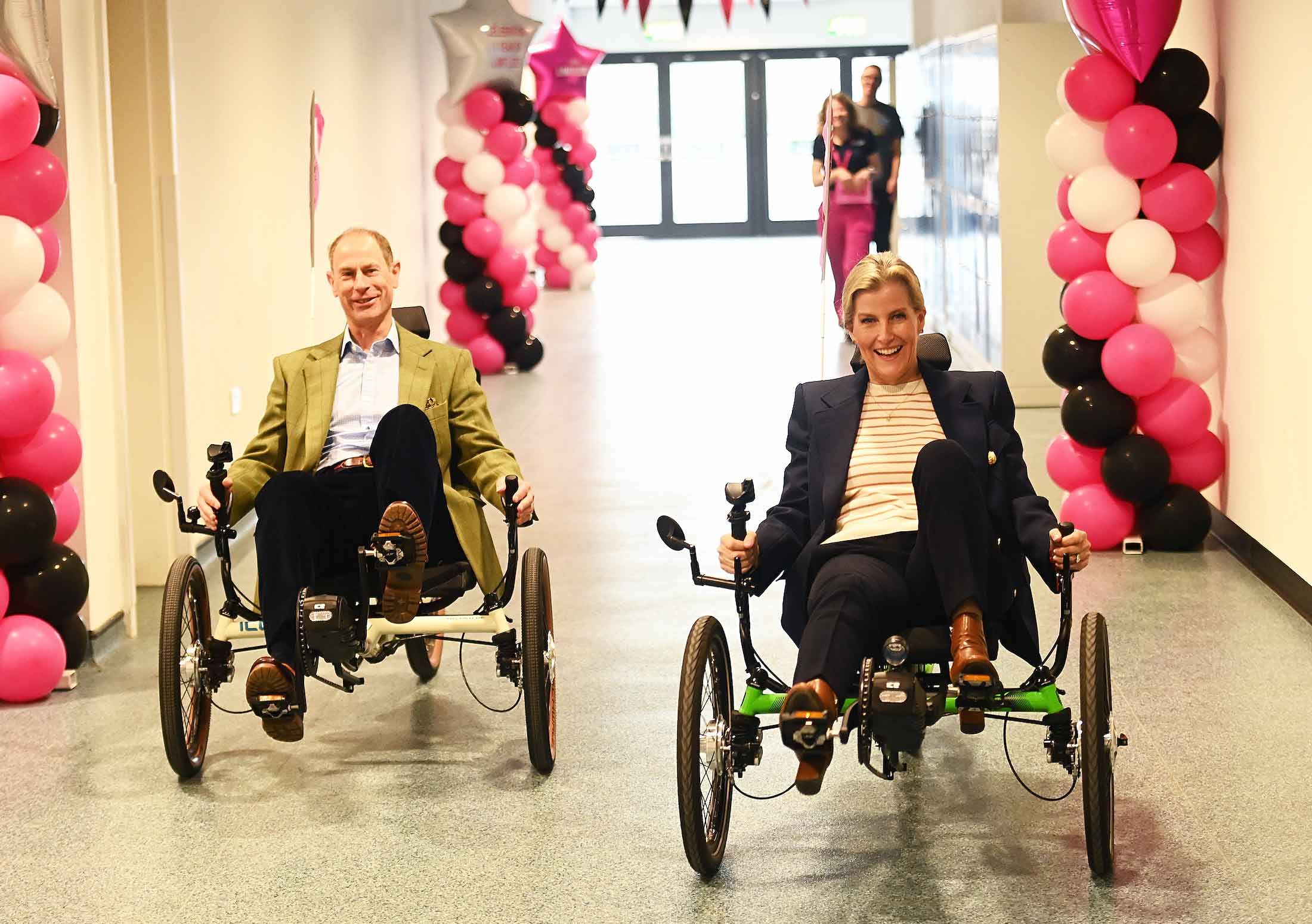 ICE Trikes British Cycling Limitless Accessible with HRH Prince Edward and Princess Sophie Duke and Duchess of Edinburgh