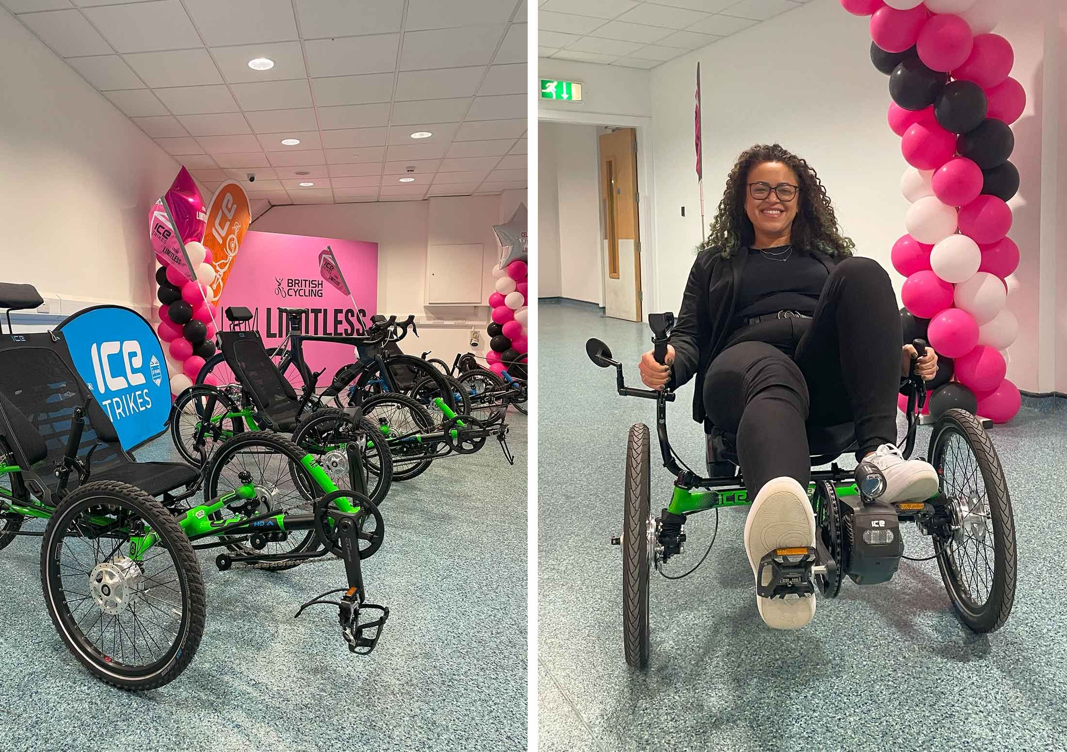 ICE Trikes British Cycling Limitless Accessible with HRH Prince Edward and Princess Sophie Duke and Duchess of Edinburgh