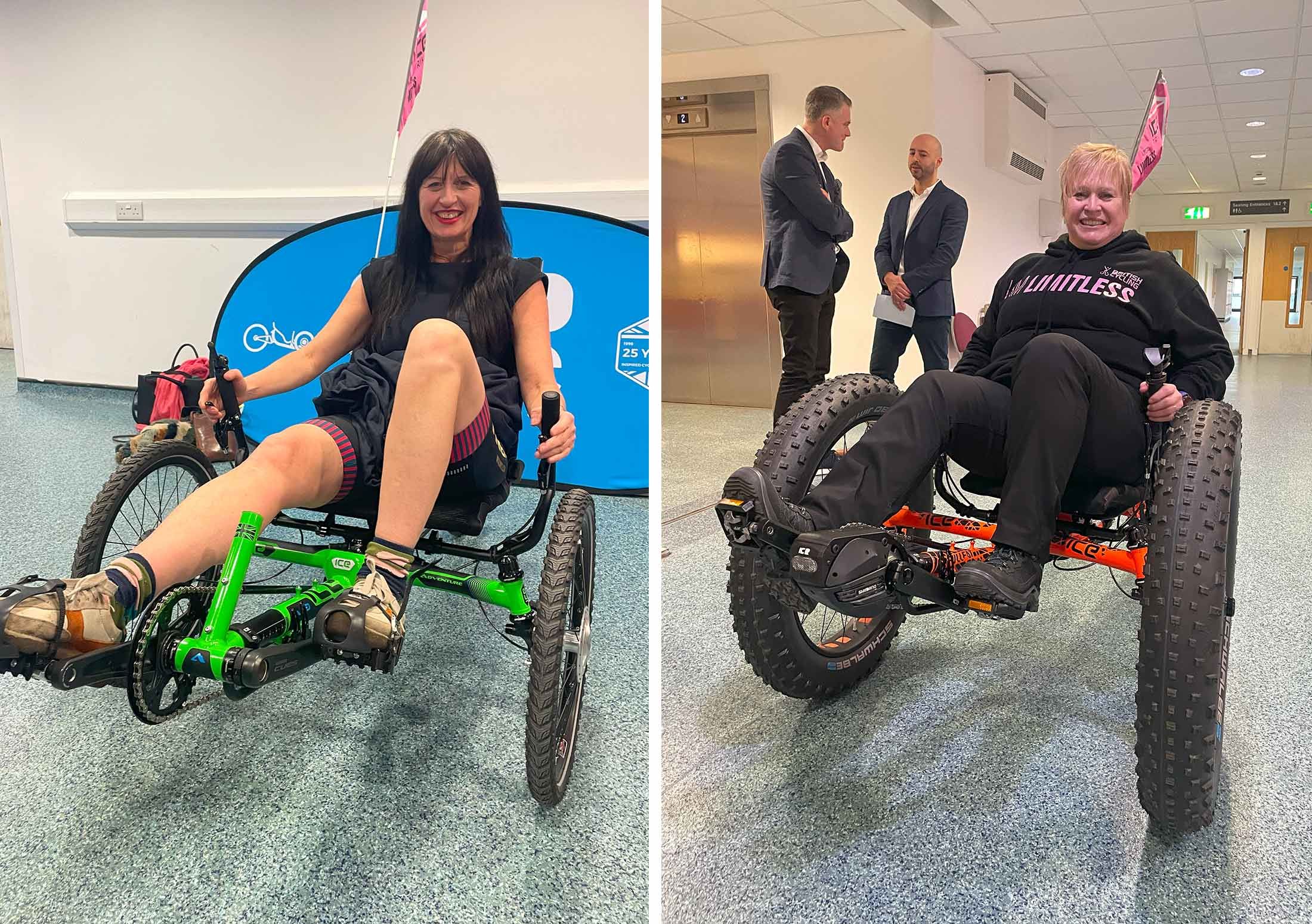 ICE Trikes British Cycling Limitless Accessible with HRH Prince Edward and Princess Sophie Duke and Duchess of Edinburgh