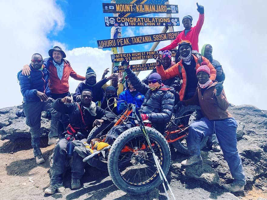 Karen Darke ICE Full Fat cycle to the top of Mount Kilimanjaro