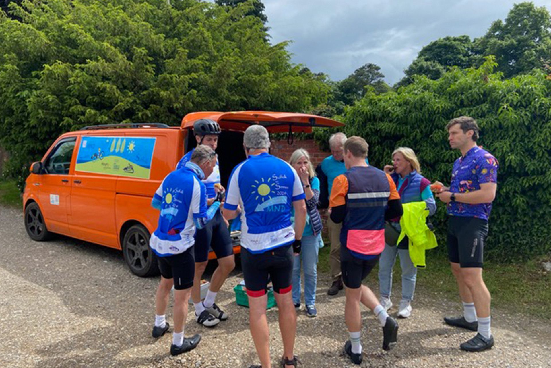 Team MND Trike Ride by van