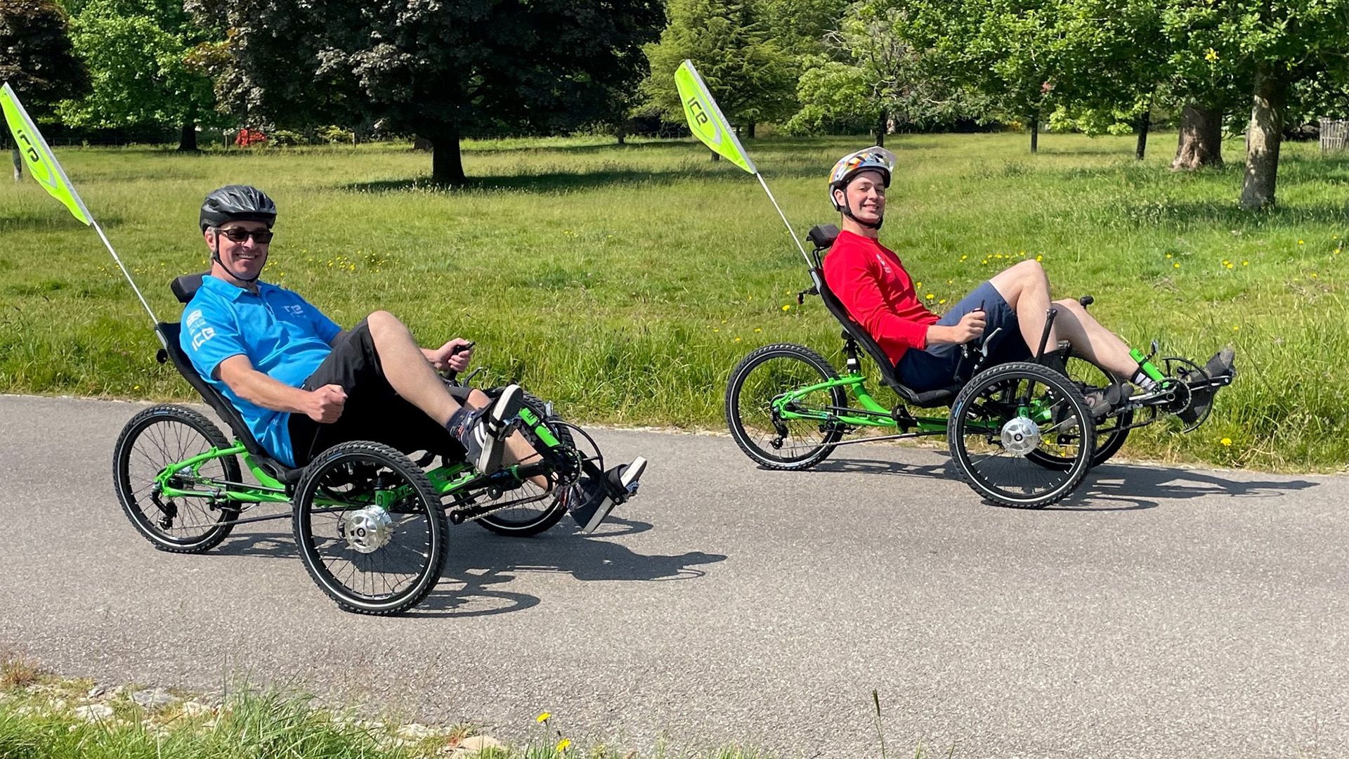 two trike riders at NT