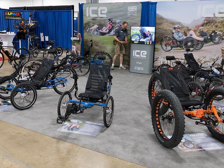 ICE Trikes booth at RCC Philadelphia 2017 - Recumbent Cycle Con
