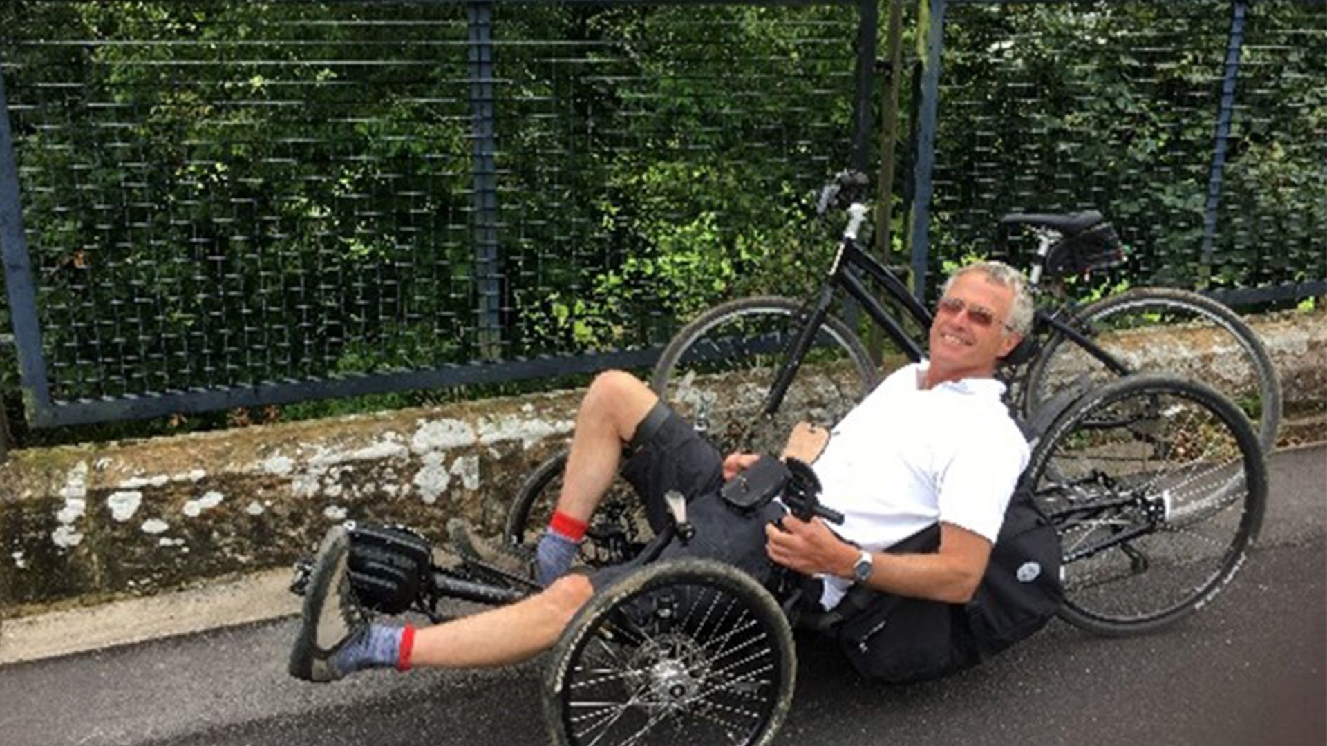 happy Stephen on trike