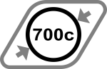 700c Large Wheel Icon