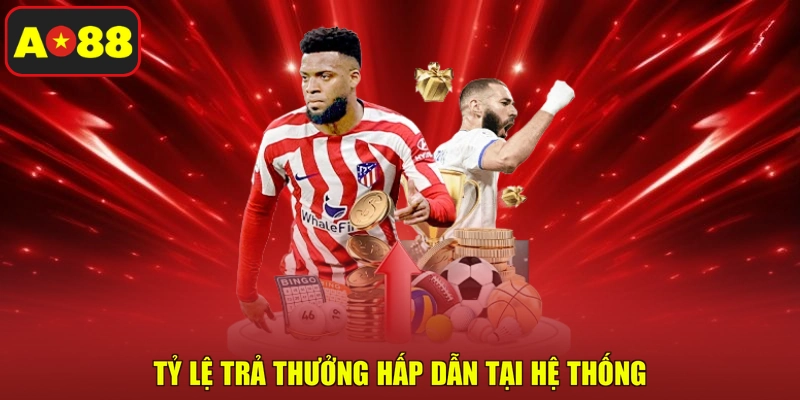Tỷ lệ trả thưởng hấp dẫn tại hệ thống